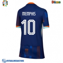 Fotballdrakt Dame Nederland Memphis Depay #10 Bortedrakt EM 2024 Kortermet